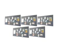 3/5PCS Felt Wall Stickers Works Display Bulletin Board Photo Household Living Room Background Decoration for Display(Grey-5Pcs)