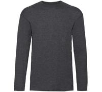 3 & 5PK Fruit of the Loom Mens Long Sleeve T Shirt Cotton Plain Tee T-Shirt Lot