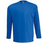 3 & 5PK Fruit of the Loom Mens Long Sleeve T Shirt Cotton Plain Tee T-Shirt Lot