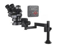 3.5X-200X Industrial Lab Simul Focal Adjustable Stereo Trinocular Microscope + 12MP 48MP 4K 1080P HDM/I USB Type-c Video Camera(48MP 2K HDM/I USB)