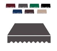 3.5x Retractable Patio Sunshade Replacement Fabric Outdoor Awning Canopy Cloth Blue Black Khaki (Grey 3.6x/12x10ft) for Garden Deck and Balcony Use