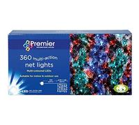 Premier 3.5m x 1.2m 360 LED Multi Action Christmas Net Window Light - Cool White
