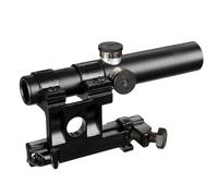 3.5x20 Optical Rifle Scope with Iron Scope Riser Mount - 3-Post Reticle, Fully Multi-Coated Lenses, Windage/Elevation Adjustments, Shockproof Build for Mosin-Nagant and SVT-40