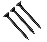 3.5X32mm Drywall Black Screws, Self Tapping Phillips Countersunk Head, Fine Thread, Sharp Point, Black Phosphate Metal Studs Screws, Plaster Screws for Plasterboard to Steel Profile (50 pcs.)