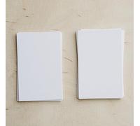 3,5x5" Small Blank White Cards (Set of 100) - Thick, Heavy, Plain White Card Stock for Writing, Stamping, Drawing - Make Your Own Note, Thank You, Index Cards.