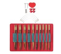 3-6.0mm Crochet Hook Ergonomic Knitting Needle Interchangeable Circular Knitting Needle Set with Case and Accessories Crochet Hook Set Circular Interchangeable with Accessories