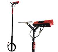 3.6 -10.8M Window Cleaning Kit with Extension Pole, Water Fed Pole Brush System,Telescopic Window Cleaning Tools, Extendable Pole with Squeegee, Window Cleaning Water Fed Poles (5.4M)