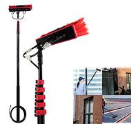3.6-10.8m Window Cleaning Pole, Water Fed Telescopic Brush,Adjustable Window Cleaning Pole, Window Cleaning Brush Equipment, Cleaning Photovoltaic and Solar Panels,3.6m