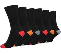 3/6/12 Pack Women Diabetic Non Elastic Socks, Loose Fitting Soft Cotton Rich Gentle Grip Wide Top Ladies Socks (UK, Numeric, 4, 8, Regular, Regular, 6, Design H)