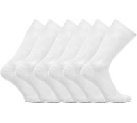 3/6/12 Pack Women Diabetic Non Elastic Socks, Loose Fitting Soft Cotton Rich Gentle Grip Wide Top Ladies Socks (UK, Numeric, 4, 8, Regular, Regular, 6, White)