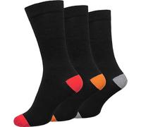 3/6/12 Pack Women Diabetic Non Elastic Socks, Loose Fitting Soft Cotton Rich Gentle Grip Wide Top Ladies Socks (UK, Numeric, 4, 8, Regular, Regular, 3, Design H)