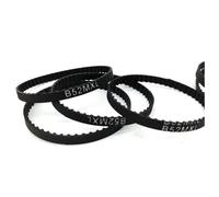 3/6/12mm Width 113.792mm Length 2.032mm Pitch 56Teeth Closed-loop For MXL Timing Belt Black B56MXL Drive Belt Replacement(10piece,3.0mm)