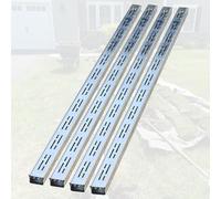 3 6 13 Feet 20 Ft 32 39 ' Slim Channel Drain Kit Outdoor, 2 4 5 6 8 10 12 Pack Low Profile Drainage Trench System/Narrow French Trough Drains for Balcony Traffic Storm Water, Stainless Steel(Silver 4