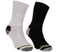 (3/6, Black / Grey) Trespass Unisex Walking Socks Mid Length Conner