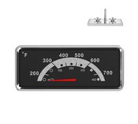 3.6" Grill Thermometer Gauge for Nexgrill 720-0898, 720-0830A, 720-0896, 720-0864M, BBQ Thermometer for Kenmore 146.23673310, 148.16154210, 148.16154211, Grill Thermometer Temperature Range 200-700