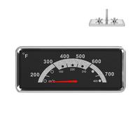 3.6" Grill Thermometer Gauge for Nexgrill 720-0898, 720-0830A, 720-0896, 720-0864M, BBQ Thermometer for Kenmore 146.23673310, 148.16154210, 148.16154211, Grill Thermometer Temperature Range 200-700