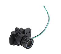 3,6 mm 1080P Seguridad CCTV Cámara de vigilancia IC CUT gran angular Lente de placa única Lente de repuesto focal fija para seguridad del hogar Interior Exterior Negro