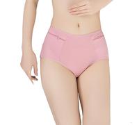 3/6 Pack Underwear for Ladies Cotton Soft Briefs Pocket Panties Zippered Breathable Bikini (Color : 3 Pack, Size : M)