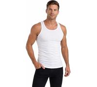 3/6 Pairs 100% Cotton Mens Tops White Mens Vest Interlock Sleeveless Comfortable Man Tanks White Vests for Men UK Sizes S to 5XL (3X_l, Regular, 3)
