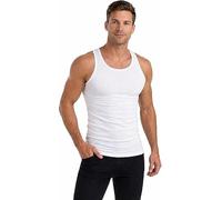 3/6 Pairs 100% Cotton Mens Tops White Mens Vest Interlock Sleeveless Comfortable Man Tanks White Vests for Men UK Sizes S to 5XL (3X_l, Regular, 6)