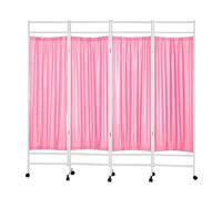 3-6 Panels Privacy Screen,Portable Room Divider with Wheels,6ft Tall Ward Partition,Compact and Foldable for Office Beauty Salons