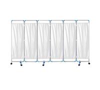 3-6 Panels Ward Partition,Stainless Steel Privacy Screen,Foldable Room Divider with Lockable Wheels,for Office Beauty Salons Hospitals