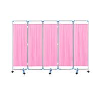 3-6 Panels Ward Partition,Stainless Steel Privacy Screen,Foldable Room Divider with Lockable Wheels,for Office Beauty Salons Hospitals
