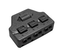 3/6-Port Push-in Wire Connector, Quick Splitter Terminal Block For LED Lighting & Multi-Point Wiring(3 Ports)