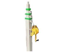 3-6 Section Retractable Galvanized Electric Winch Hydraulic Light Tower Telescopic Mast Machine Lighting Mast/Tower Outdoor Lighting 1pcs Outdoor Lighting Pole(3m)