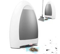 3.6L Barbershop Electric Trash Can, 1000W Hairdressing Salon Vacuum Cleaner with Double filtering, 2 modes, automatic dust collection, energy saving, Touchless Stationary Vacuum Cleaner white