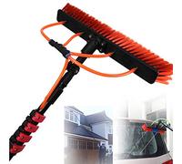 3.6M/5.4M/6M/7.2M/9M/11M Aluminum Alloy Water Fed Telescopic Brush, Photovoltaic Panel Cleaning Equipment for Trucks Windows, Glass Wall Photovoltaic Panel Cleaning,20FT/