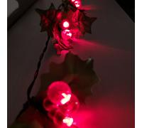 Holly Berry 50 LED Light Set - Red