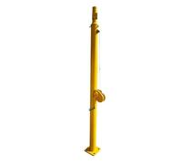 3-6M Manual Hand Crank Telescopic Mast, Heavy Duty Steel Adjustable Lift Pole For Security Camera & Lighting Equipment(Yellow,6M)