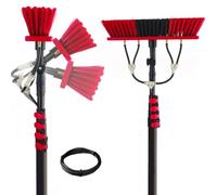 3-6m Water Pole Kit & Window Cleaner - Solar Panel Cleaning System 35/55 Brush Head Outdoor Washing Equipment Efficient Cleaning Solution for Photovoltaic Panels