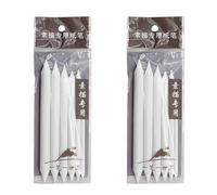 3 / 6PCS Blending Stumps and Tortillions for Pencil or Crayon Drawing, Sandpaper Pencil Sharpener for Sketching Sketching Supplies Eraser