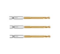 3/6Pcs HSS Hexagon Shank Twist Drill Bits Serrated Grooving Cutting Tap Spiral Saw Wood Metal Plastic Hole Saw Titanium Drill(3pcs 5mm)