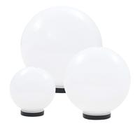 3/6x Piece LED Bowl Lamp Set Spherical 20/30/40cm PMMA Garden Lights vidaXL