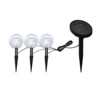 3/6x Solar Bowl LED Garden Lights with Spike Anchors & Solar Panel Lamp vidaXL