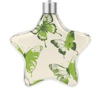 3.7 Inch Star Christmas Ornament Reusable Plastic Hanging Decor with Rope, Hanging Decorative Ball, Lime Green Butterfly Ornaments for Xmas Tree, New Year Party Decor