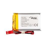 3.7 V 1500 mAh Battery LP803450 Lithium Polymer AKYGA AKY0647 Li-Po Battery PCM JST 2-Pin Connection 2.54 15 cm