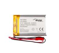 3.7 V 1850 mAh Battery LP103451 Lithium Polymer AKYGA AKY0664 Li-Po Battery PCM JST 2-Pin Connection 2.54 15 cm