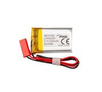 3.7 V 250 mAh Battery LP502030 Lithium Polymer AKYGA AKY0106 Li-Po Battery PCM JST 2-Pin Connection 2.54 15 cm