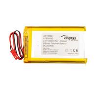 3.7 V 4000 mAh Battery LP805080 Lithium Polymer AKYGA AKY0580 Li-Po Battery PCM JST 2-Pin Connection 2.54 15 cm