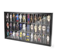 3.75 inch Figure Collectors Showcase, Display Frame Case for Action Figures, Dustproof Cabinet Box for Collectibles, Compatible with Star was/ Gi Jeo Classified Series, 24.61" X 1.65" X 13.98"