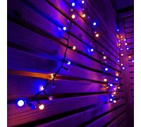 3.75M 150 LED Frosted Berry Christmas Cap Lights in Rainbow with Timer Indoor or Outdoor Samuel Alexander Multi One Size