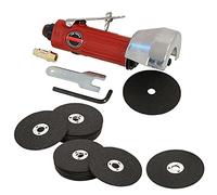 3" (75mm) Pneumatic Rotary Air Cut Off Saw Bodyshop Grinder Tool Plus 21 x Metal Cutting Discs