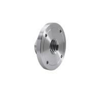 3" 75mm Wood Lathe Face Plate for M33 1 Inch M18 Threaded Woodworking Machine Chuck Flange Faceplate (Color : 75mm-1Inchx8TPI)