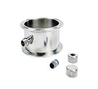 3" 76mmOD91mm Tri-clamp Pipe, with Welded Thermowell Nipple, One-Piece Welding Adapter SS304(Without Thermometer)