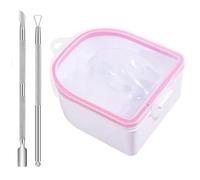 3/7Pcs Soak Off Bowl Nails Soaking Bowl Dip Powder Remover Tools Cuticle Pusher Peeler Nails File Buffer Manicure Bowl