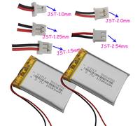 3.7V 1000 mAh 3.7Wh 503450 Polymer Li Lithium Battery Lipo JST 2pin 1.0 1.25 1.5 2.0 2.54mm For GPS Driving Recorder Car Camera JST-PH 1.25mm